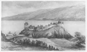 Urquhart Castle Prior to its Destruction