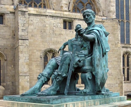 Statue of Emperor Constantine I in York, England