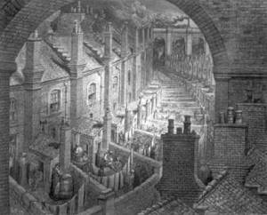 Victorian-era slums.  Image from http://mckaygardens.org