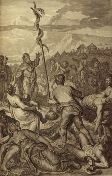 Figures_Moses_fixes_the_brazen_Serpent_on_a_pole