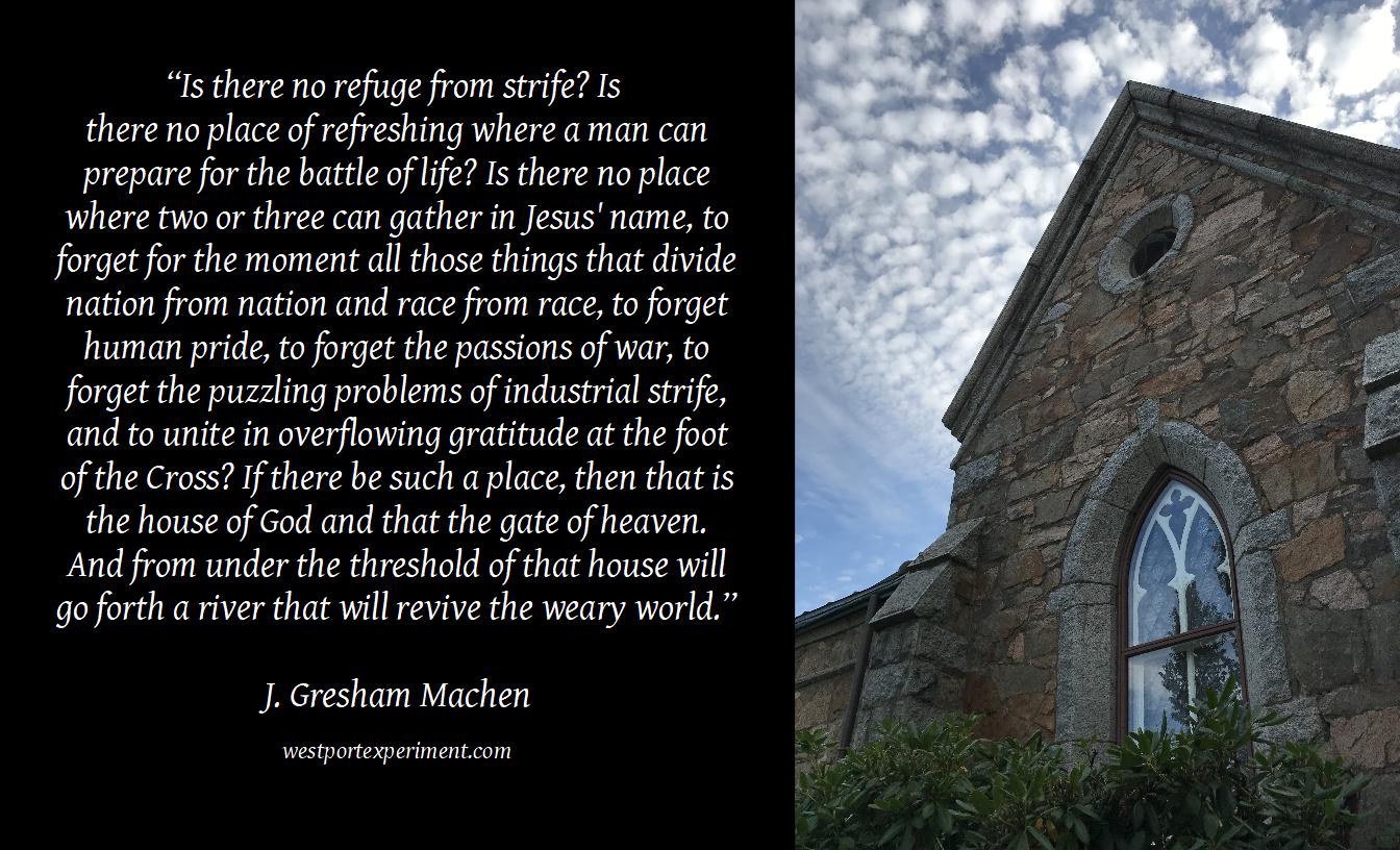 Machen, No refuge from strife